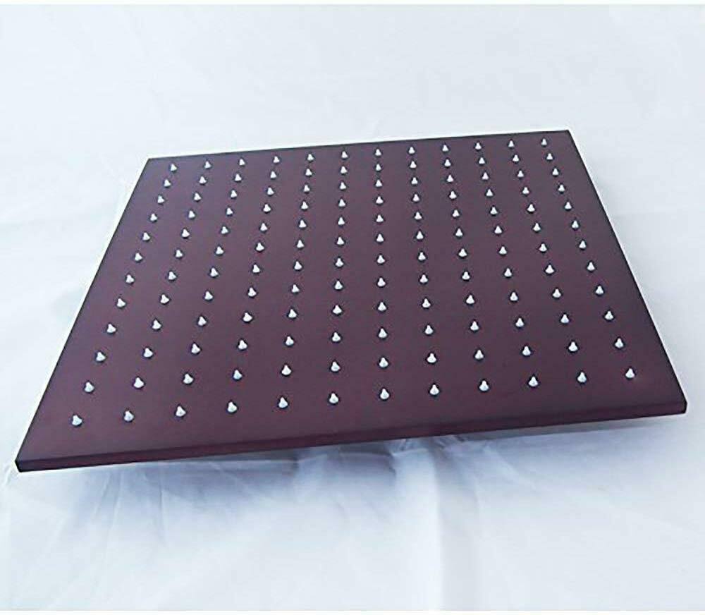 Oil Rubbed Bronze Square Rainfall LED Shower Head J3772
