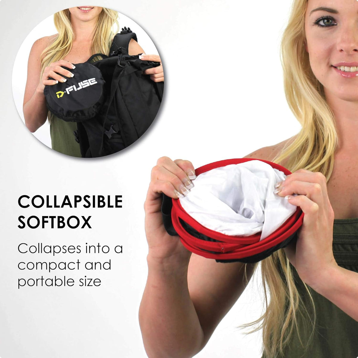 Collapsible Softbox for LED Light Panel, Trapezoid 11.5"x11.5", Pack of 2 E8723