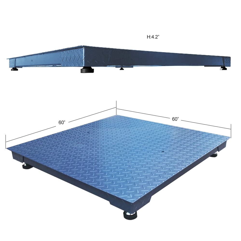 Heavy Duty Industrial Pallet Floor Scale with Digital Display Indicator (36x36) A664355