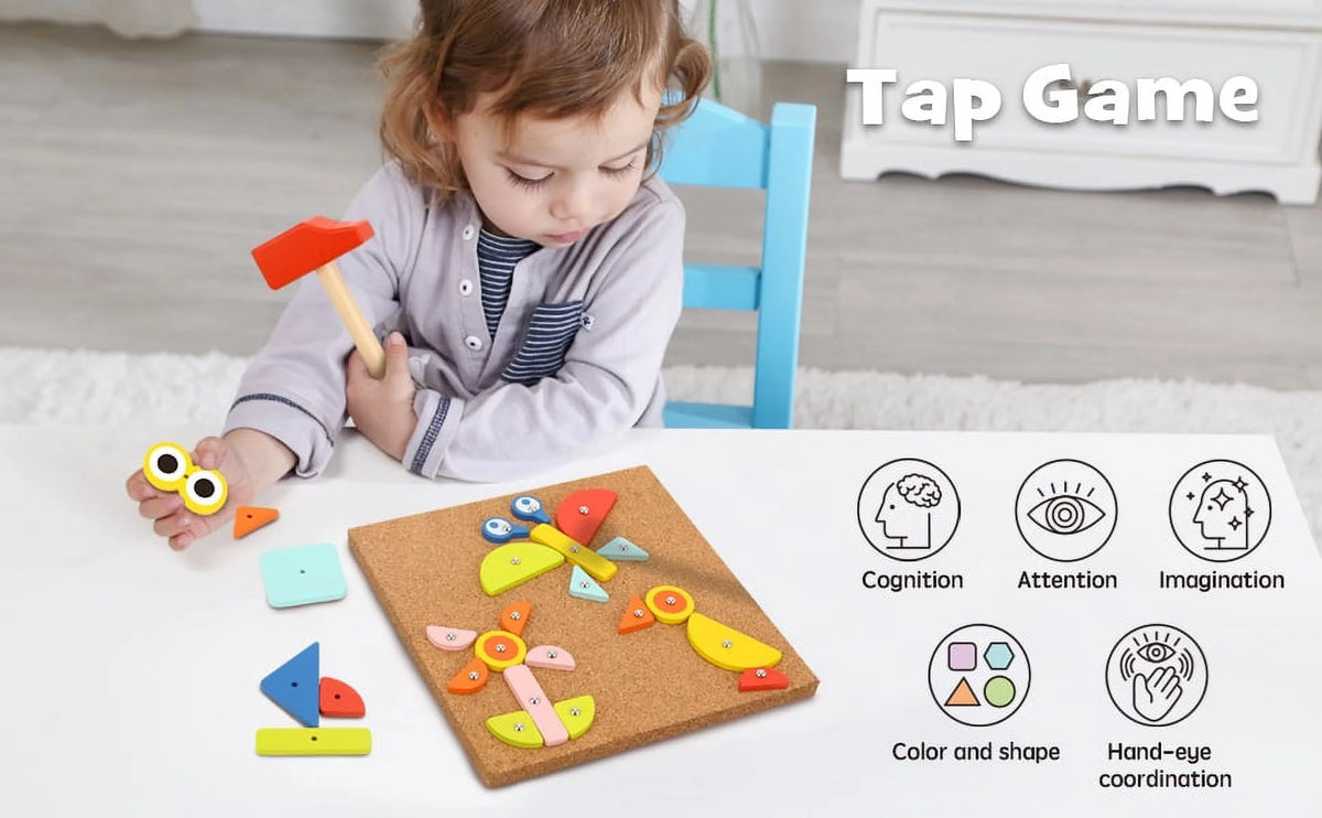 Wooden Hammering Pounding Toy with Mallet W310560