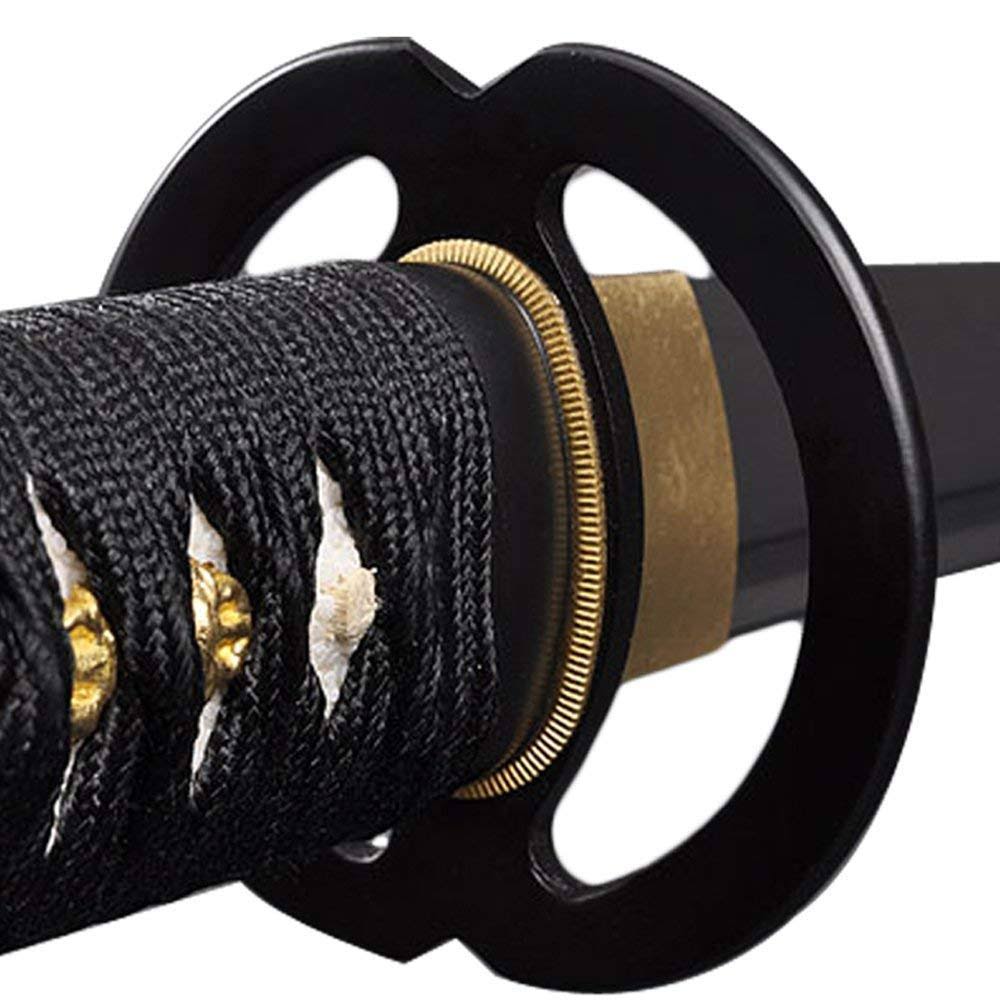 Black 1095 Carbon Steel Samurai Katana Sword G74643