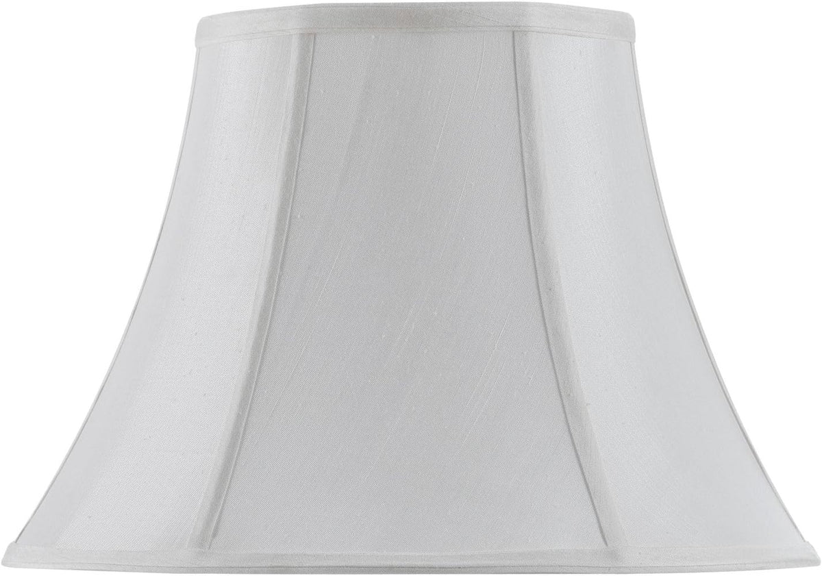 White 11.5-Inch Vertical Piped Bell Shade Z11657