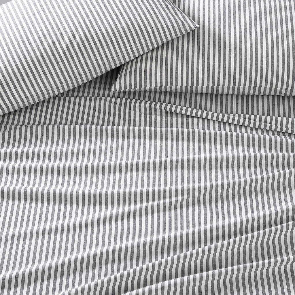 Gray Full Percale Sheet Set P872