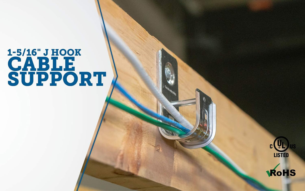 6 Cable Support J-Hook S718