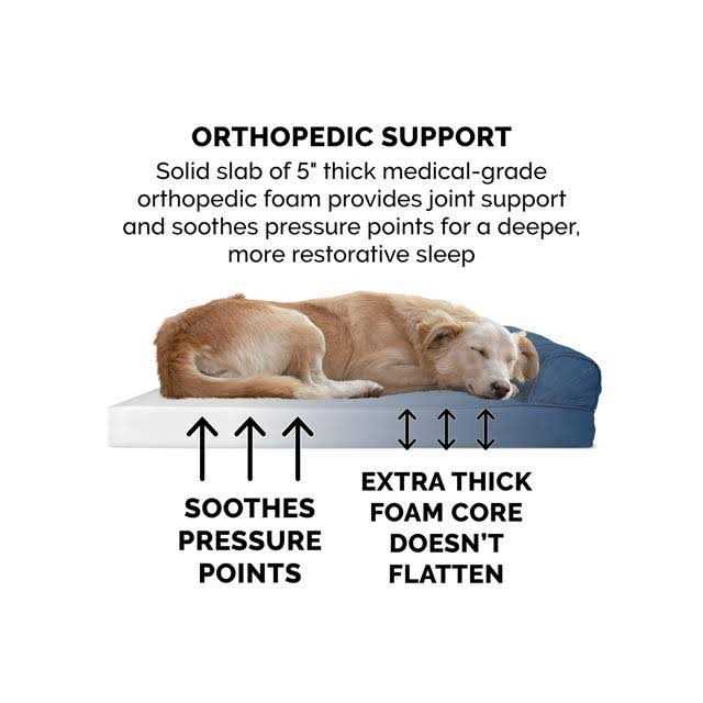 Quilted Orthopedic Sofa Pet Bed O397439