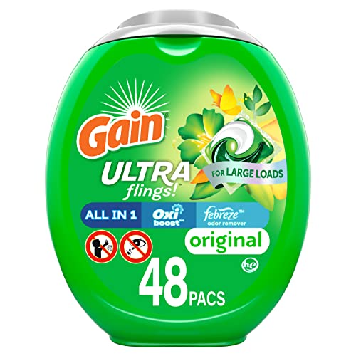 Original Scent Liquid Laundry Detergent Pacs, 48 Count S586