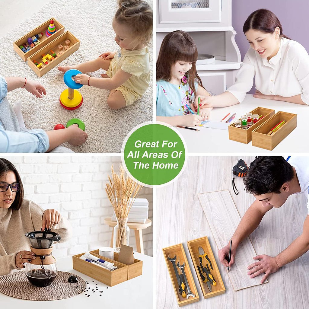 Bamboo Drawer Organizer Set of 2 T614819