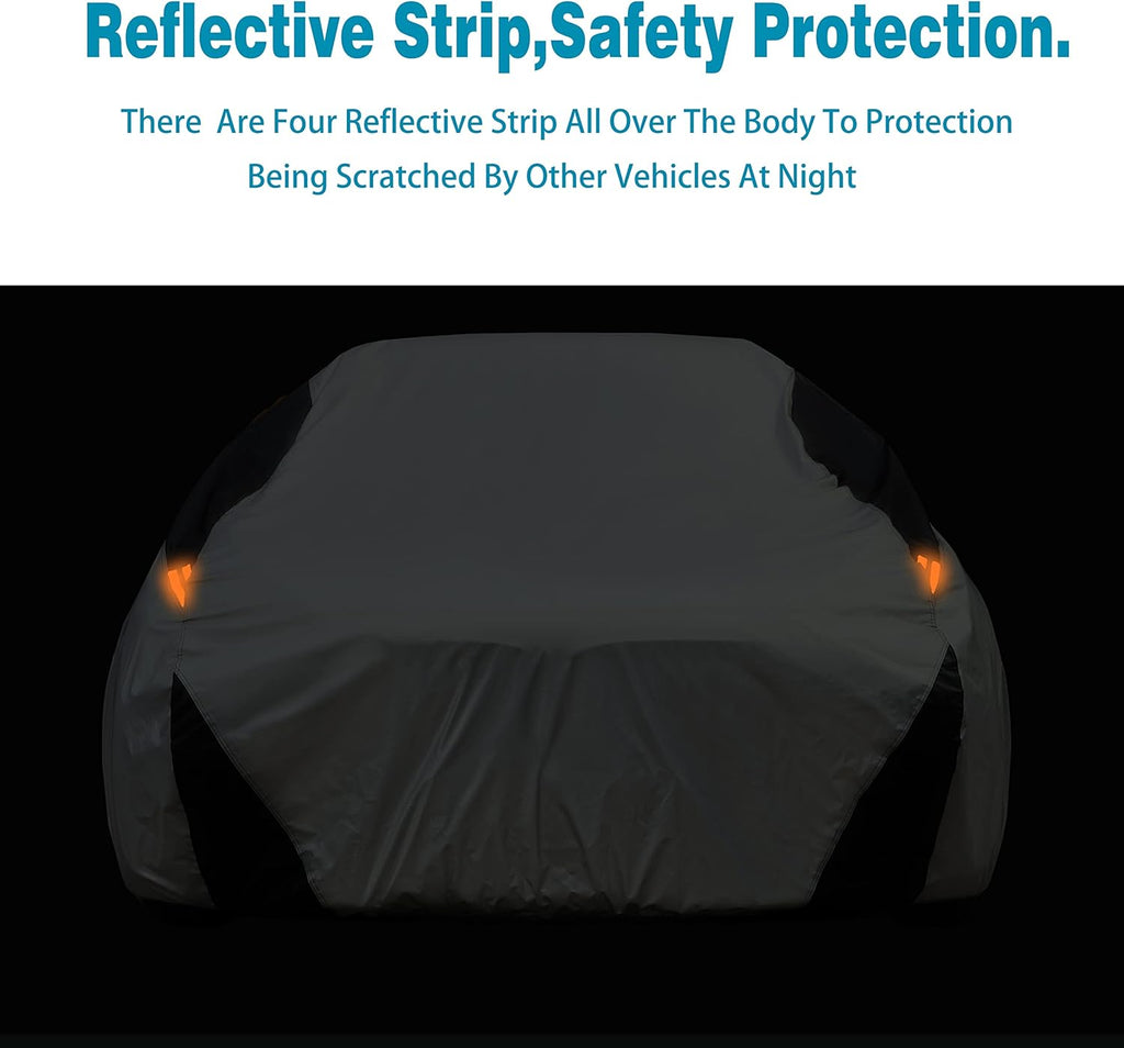 6 Layers Cotton Car Cover for Sedan Up to 177 M Q334