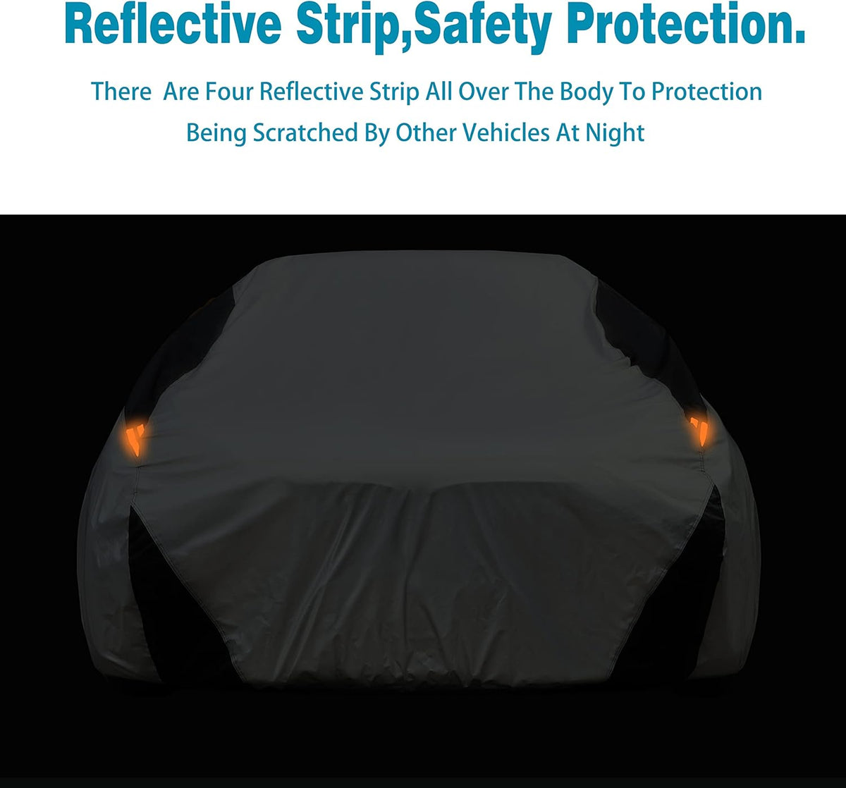 6 Layers Cotton Car Cover for Sedan Up to 177 M Q334