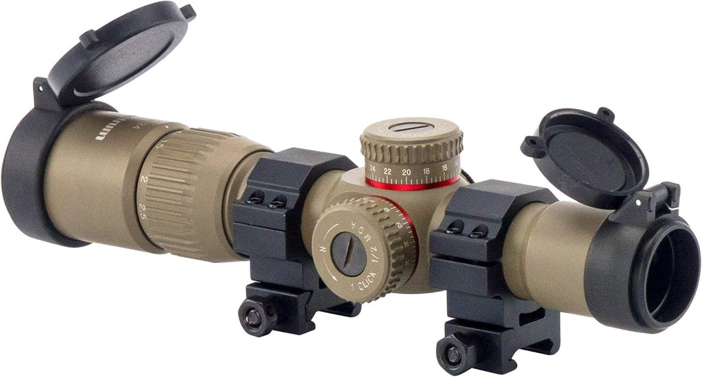 1-4x24 First Focal Plane Rifle Scope with Illuminated Reticle W15119