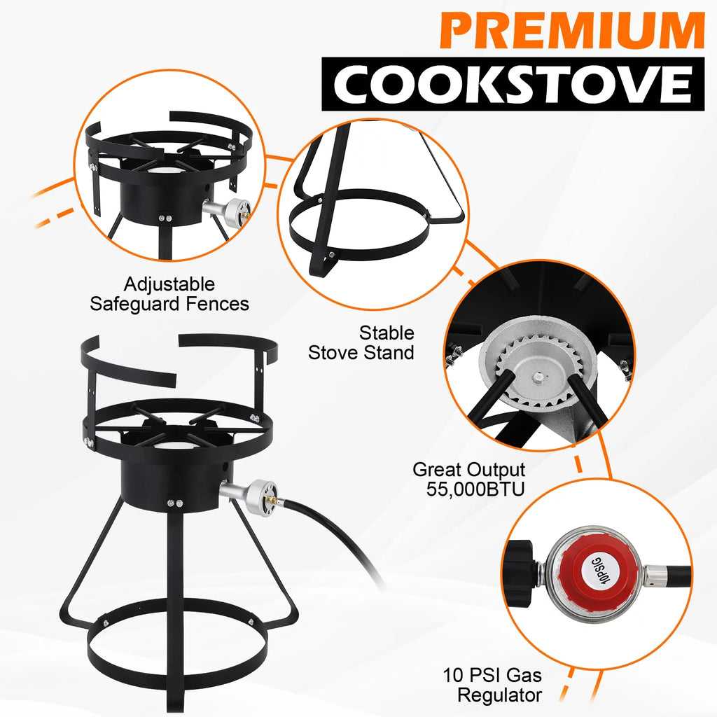 30 Qt Turkey Fryer Gas Burner Set K88057