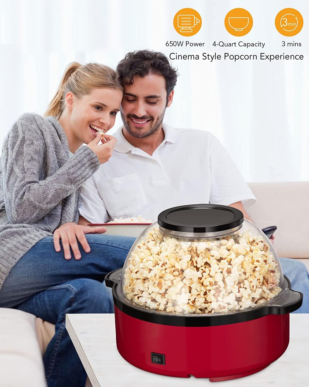 16-Cup Electric Hot Oil Popcorn Popper G928941