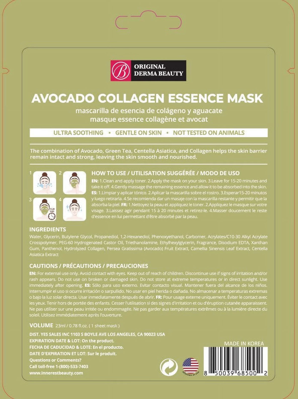 36 Pack Collagen Essence Face Mask Sheet J49552