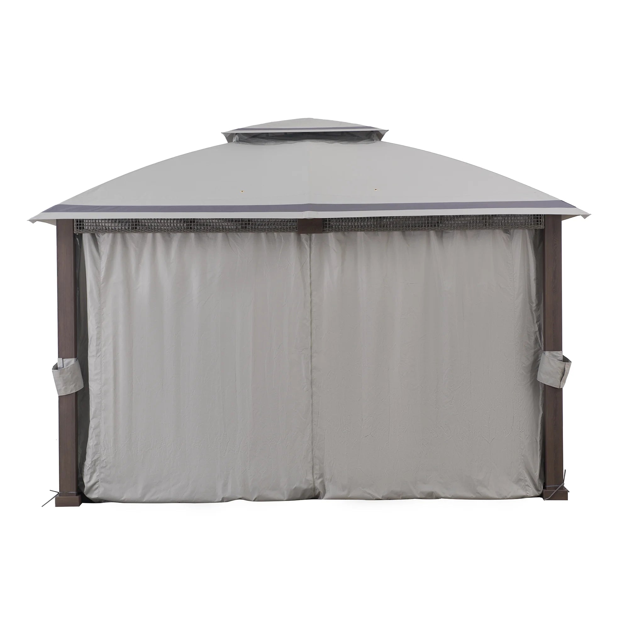 11' x 13' Gray Rectangle Soft-top Gazebo I768