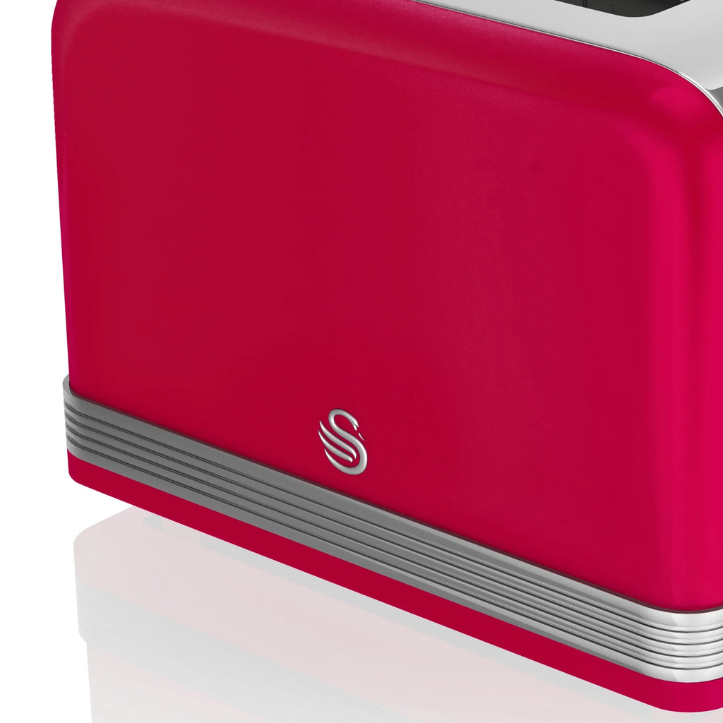 Red 4 Slice Toaster V896