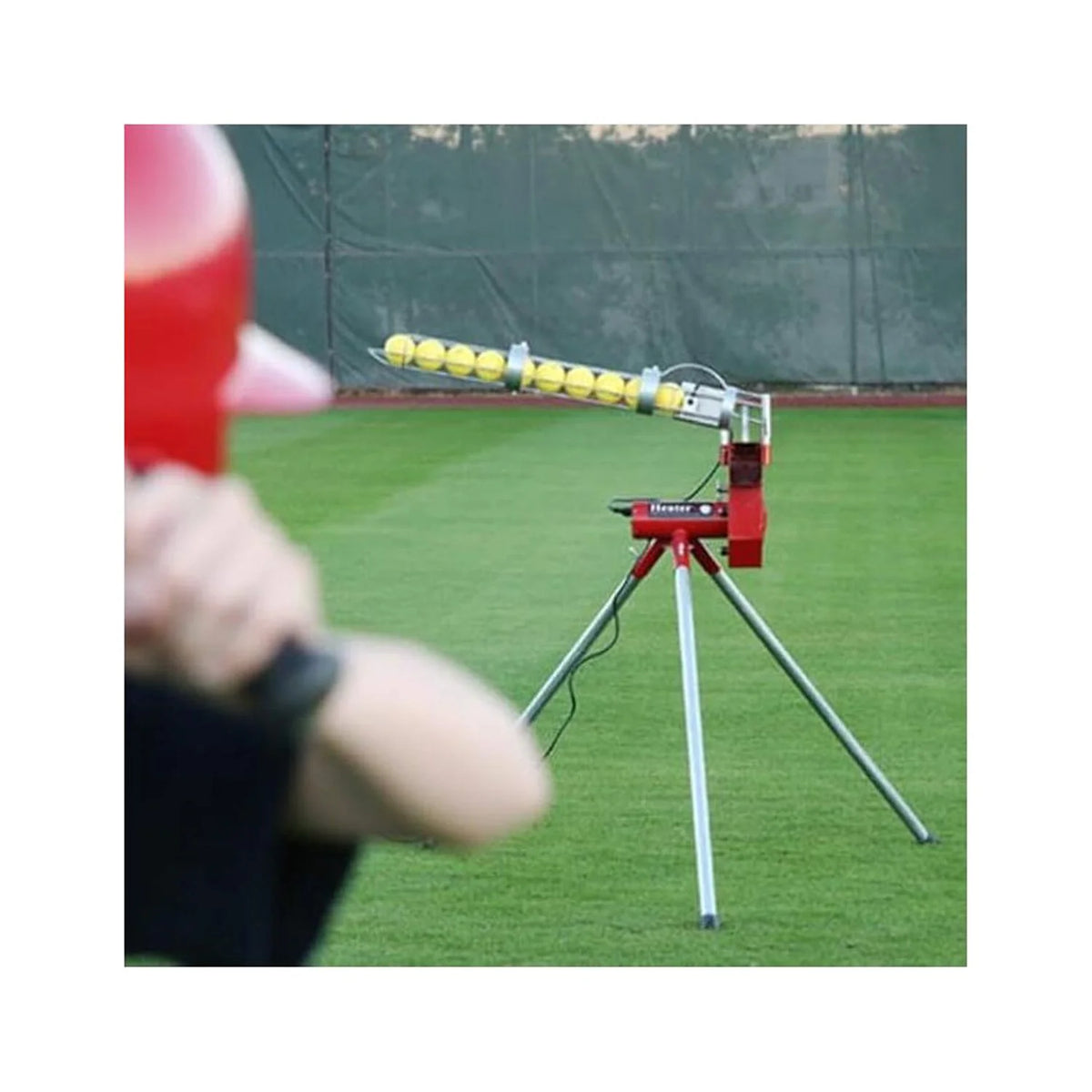Softball Pitching Machine with 9 Ball Automatic Feeder J88878