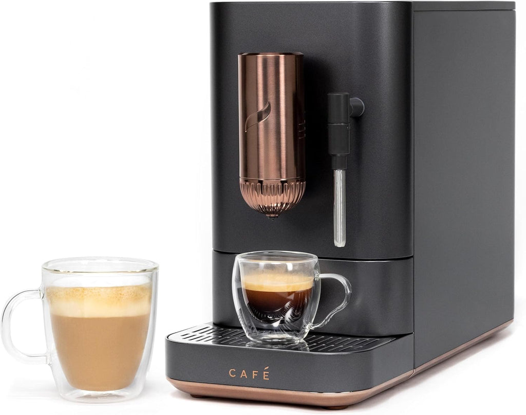 Matte White Automatic Espresso Machine with 20 Bar Pump Pressure M44348