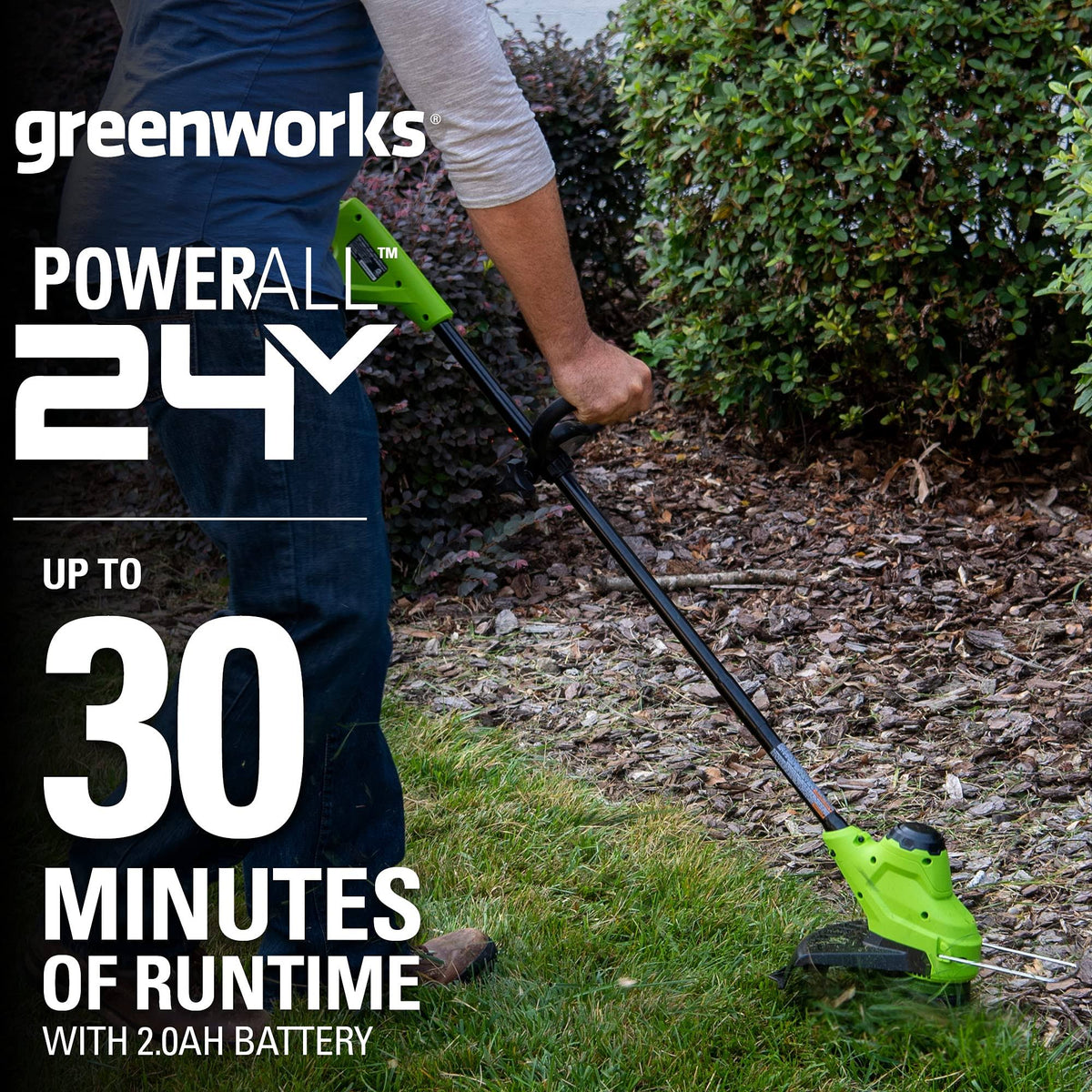 24V 10 inch TorqDrive String Trimmer with 2Ah USB Battery and Charger W378275