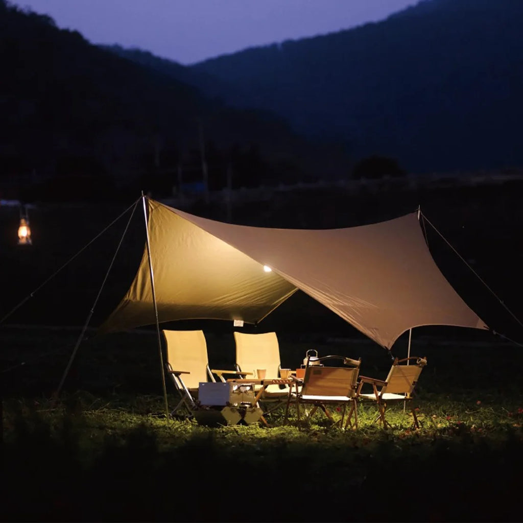 19.69ft Camping Bell Tent with Front Awning N155523