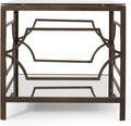Black Gold Clear End Table A283
