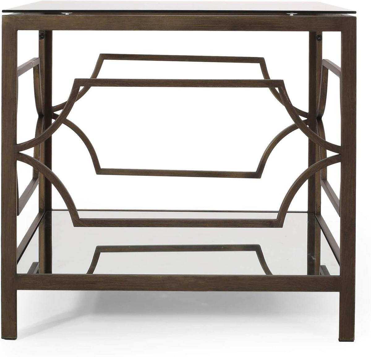 Black Gold Clear End Table A283