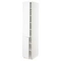 White High Cabinet with Shelves and 2 Doors B49164