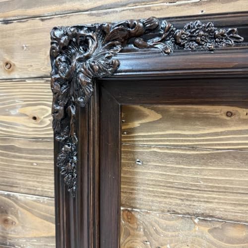 Dark Walnut Finish Wood TV Frame for 55 and 65 inch TVs U55280