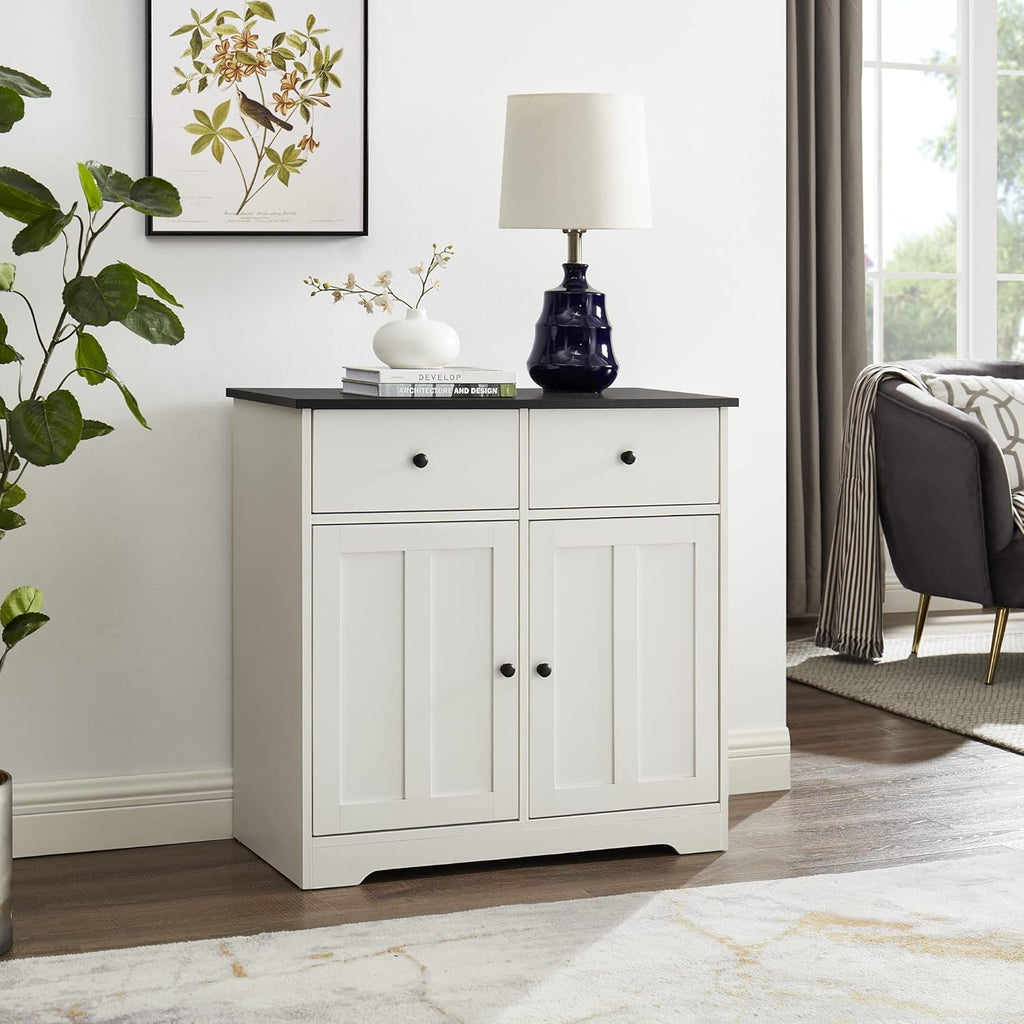 Black Sideboard Buffet Storage Cabinet N36653