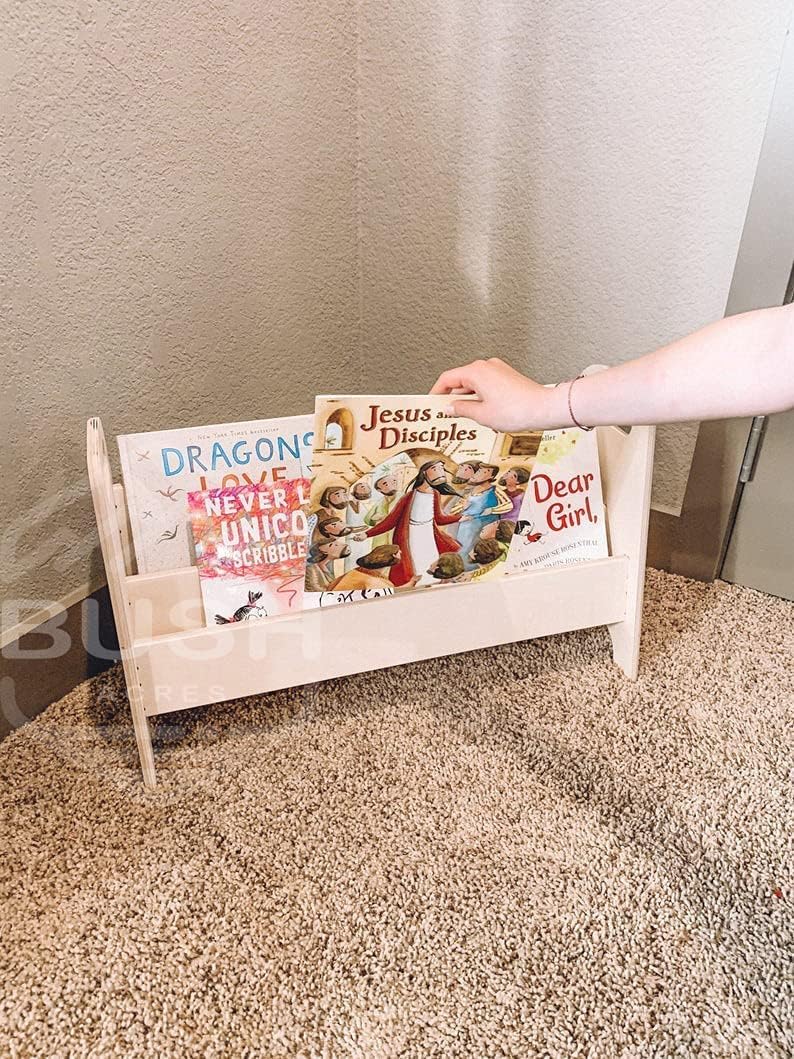 Montessori Kids Portable Bookshelf Wooden Furniture I879134