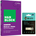 Tax Software Deluxe + State 2023 with USB Drive 4GB W602529