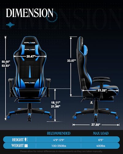 Black-Red Gaming Chair with Speakers and Footrest N833997