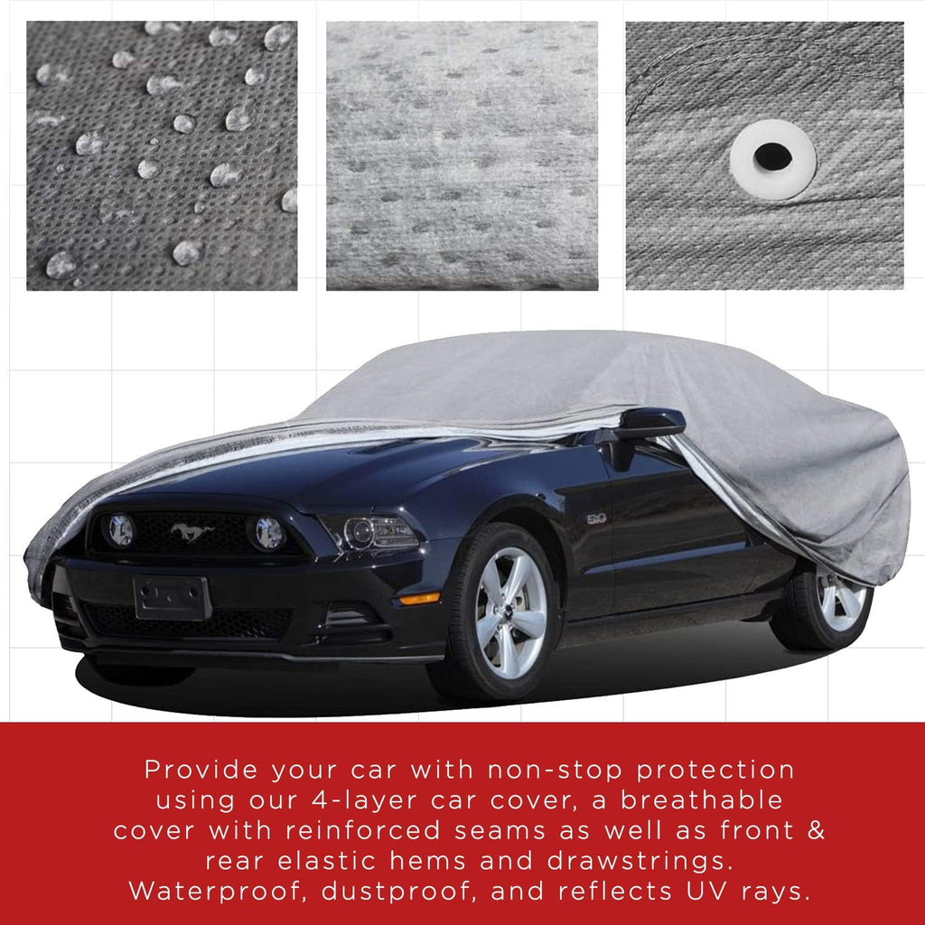Car Cover 4 Layers Pack of 2 U363