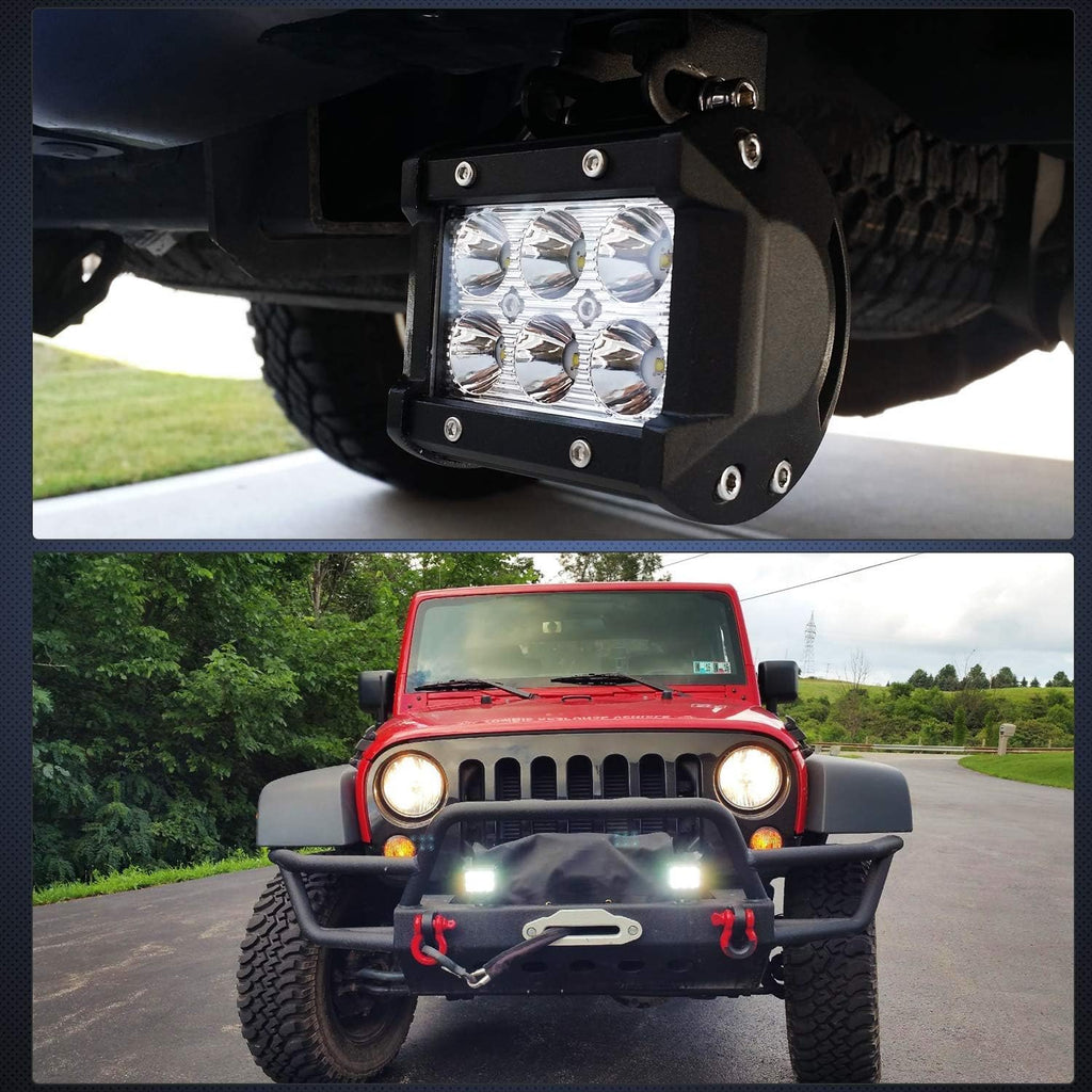 2PCS Black LED Light Bar Slide Mount Bracket B689