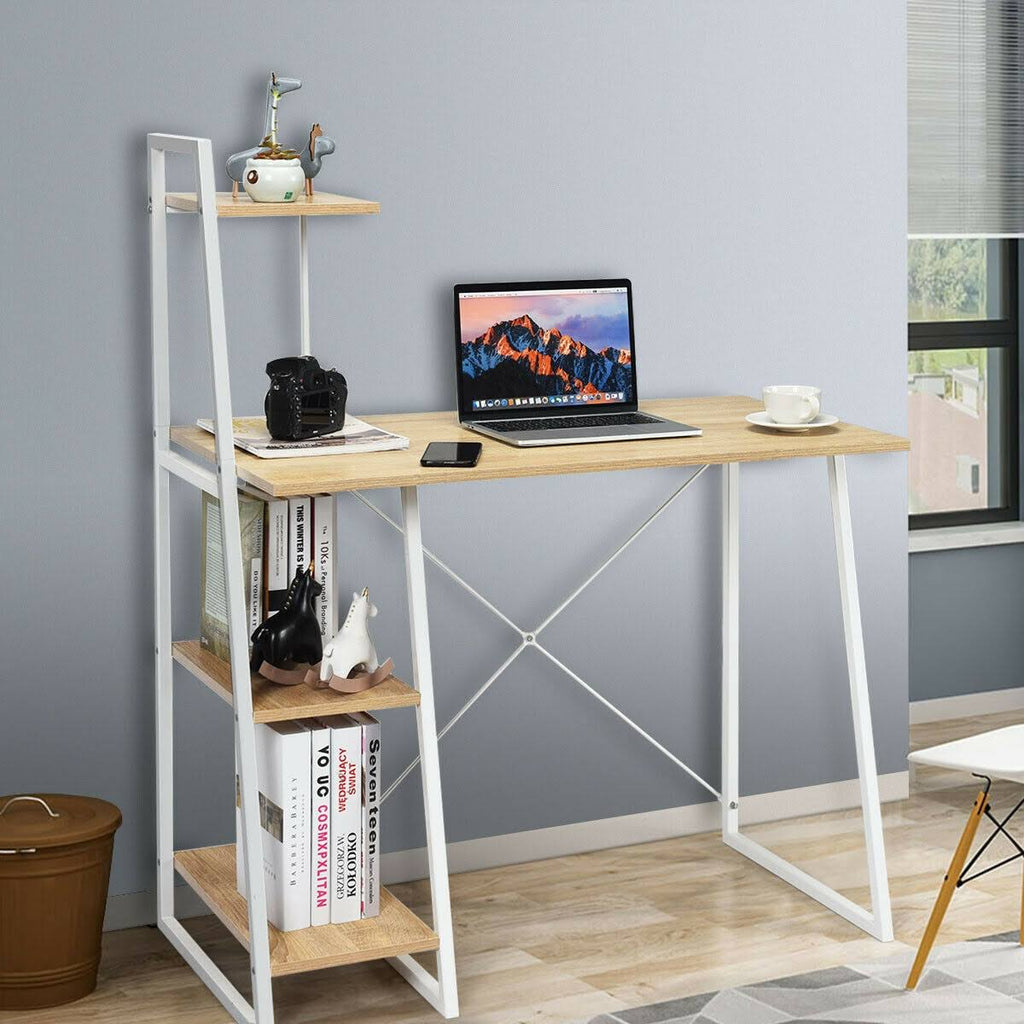 4 Tier Shelves Computer Desk R1535