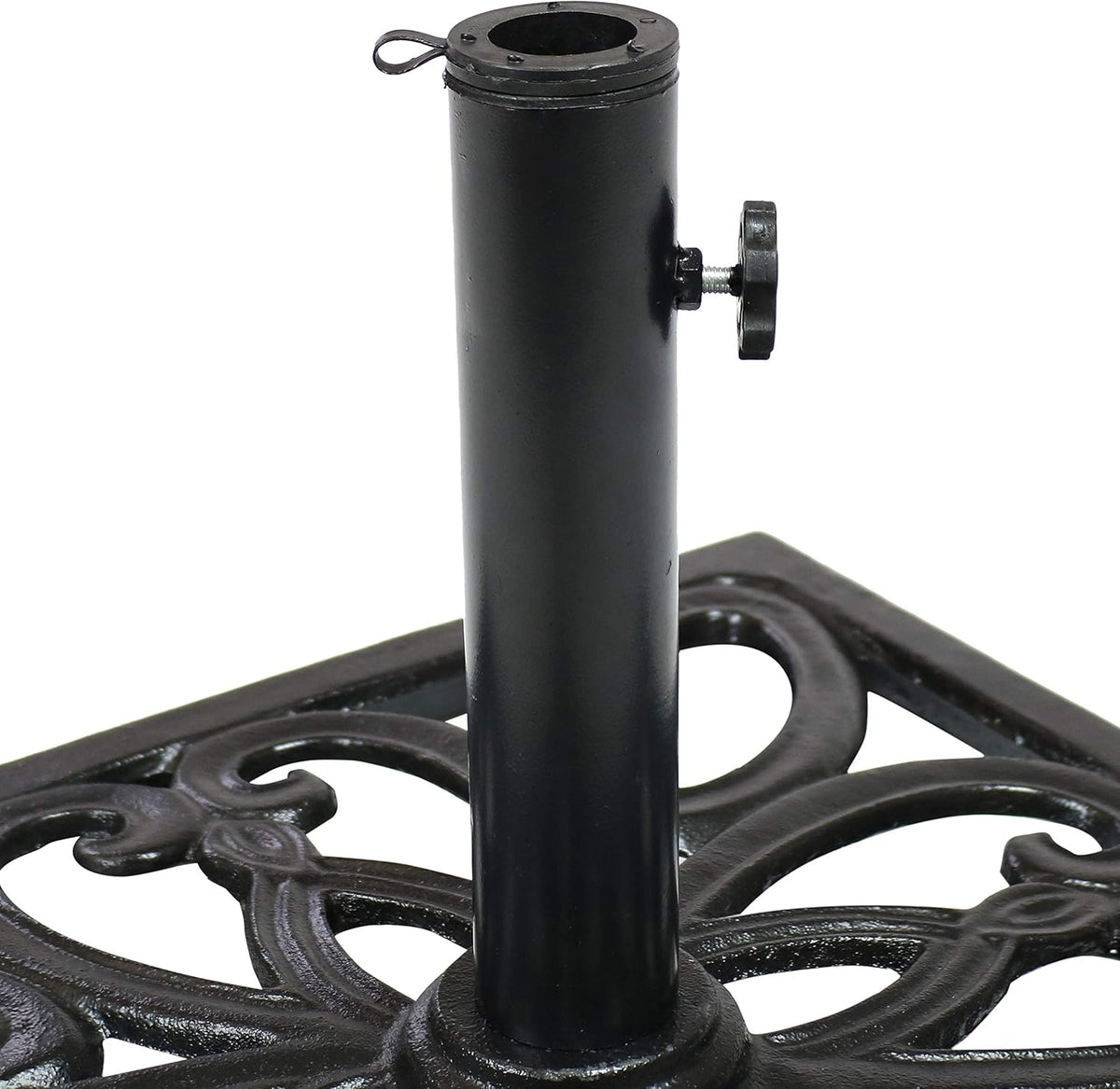 22-Inch Square Cast Iron Umbrella Base D287368