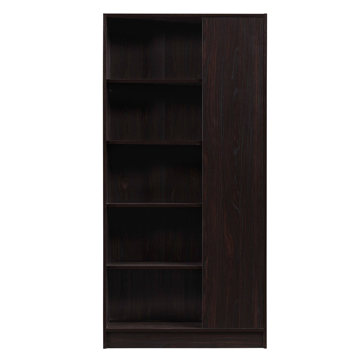Gray Oak 2 Piece TV Stand and Bookcase Set V5394