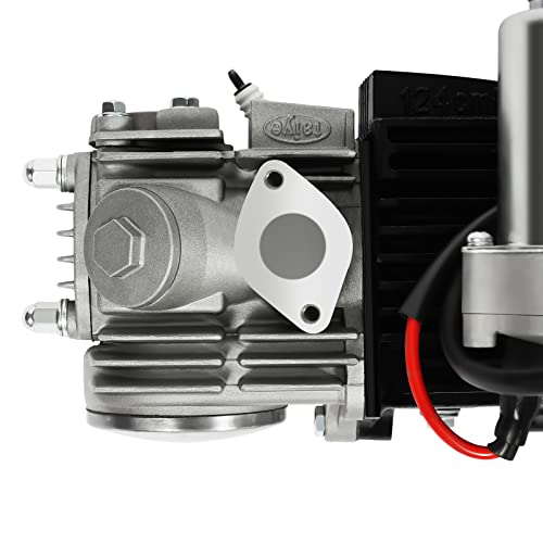 140cc 4 Stroke Engine Motor, Complete Engine Kit Single Cylinder Horizontal 4-speed Transmission Manual Clutch CDI Q7311