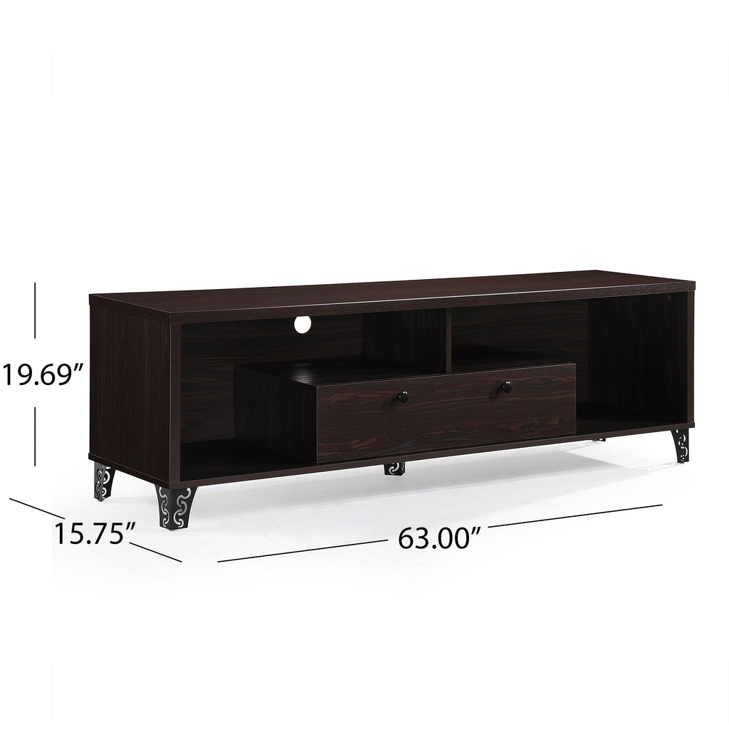 Gray Oak 2 Piece TV Stand and Bookcase Set V5394