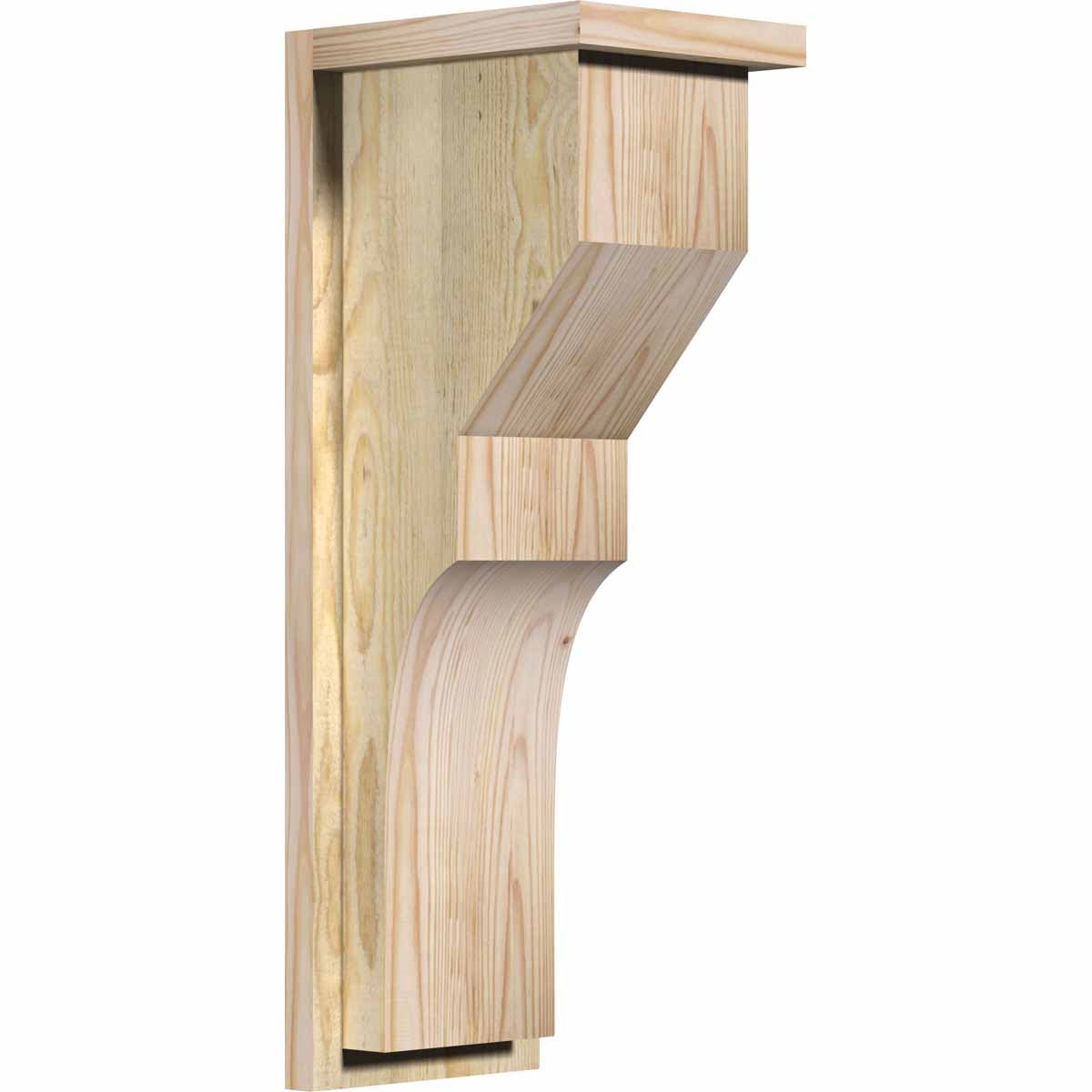 Monterey Rough Sawn Corbel with Backplate, Douglas Fir M599