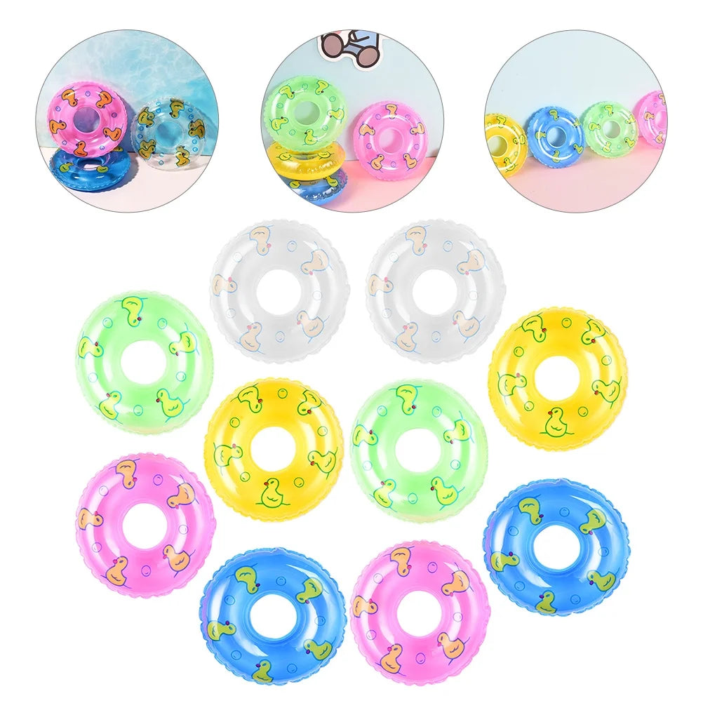 10pcs Inflatable Dolls Swim Rings Toys T16550