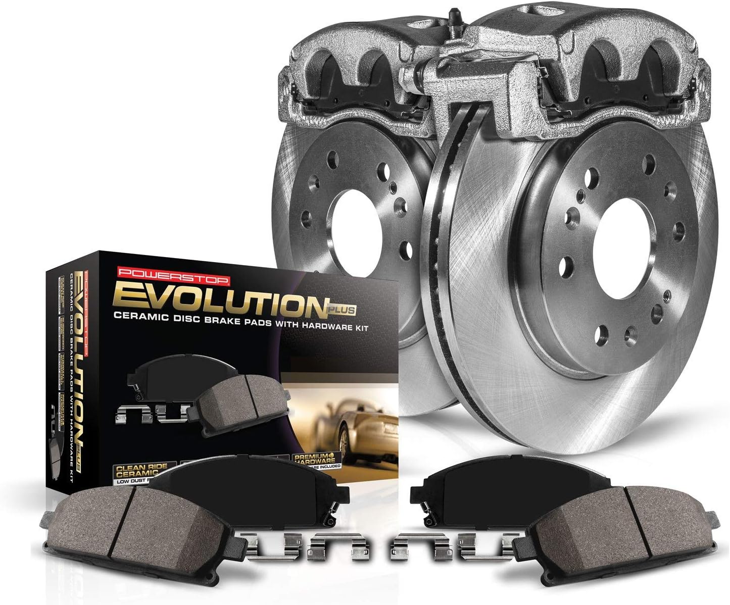 1-Click OE Replacement Brake Kit with Calipers F3104
