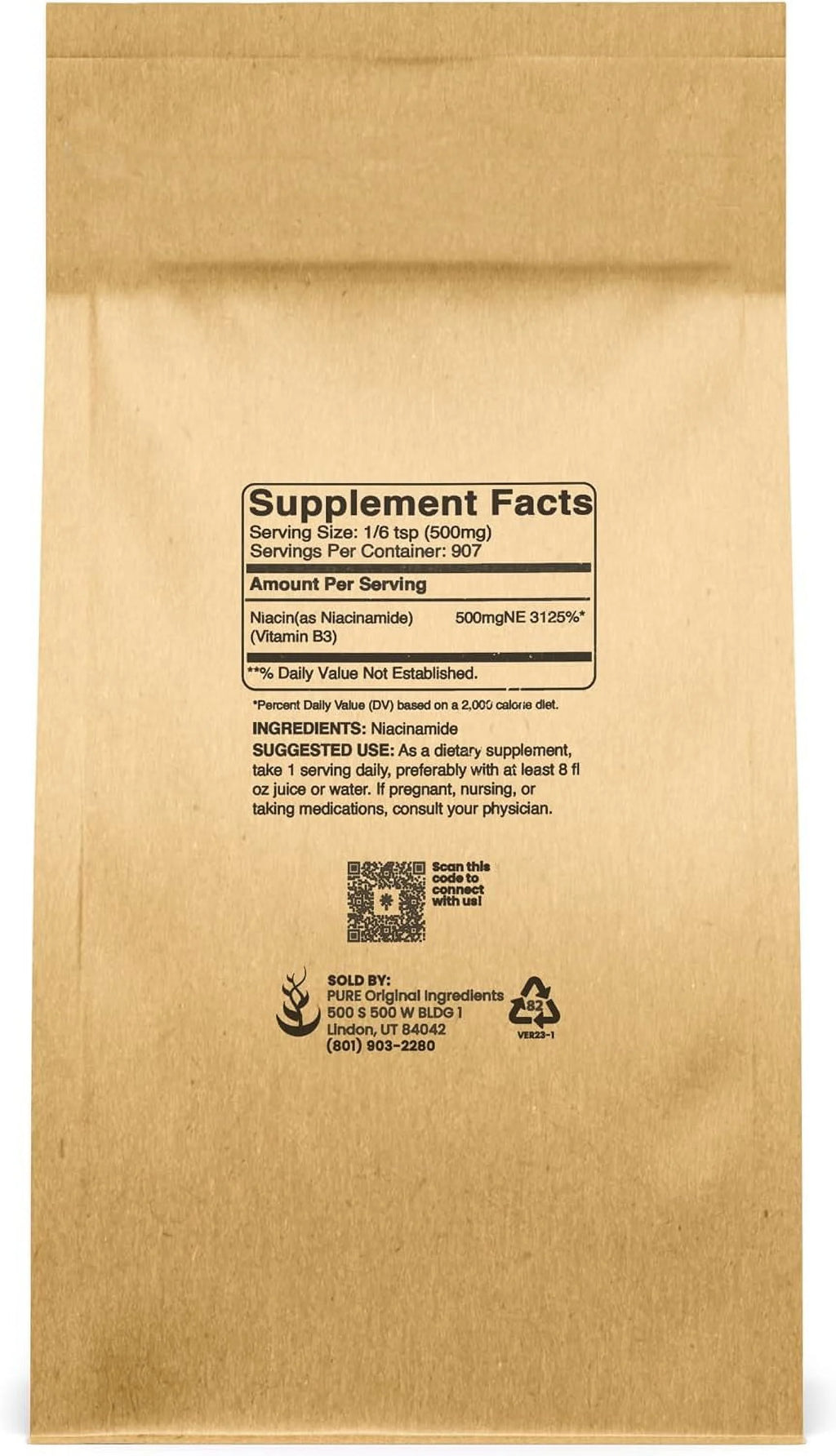 Niacinamide Vitamin B3 16 Ounce J639983