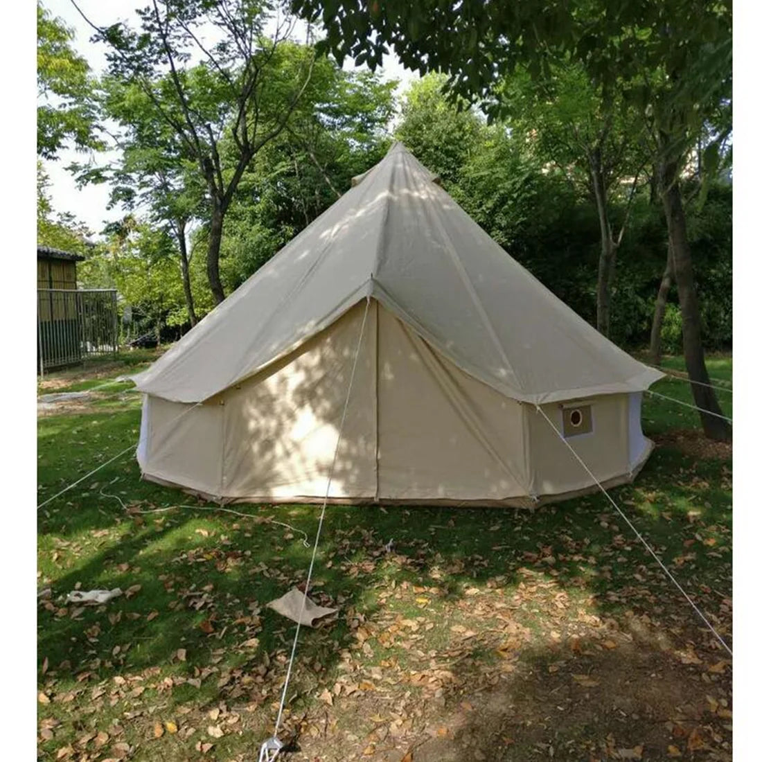 19.69ft Camping Bell Tent with Front Awning N155523