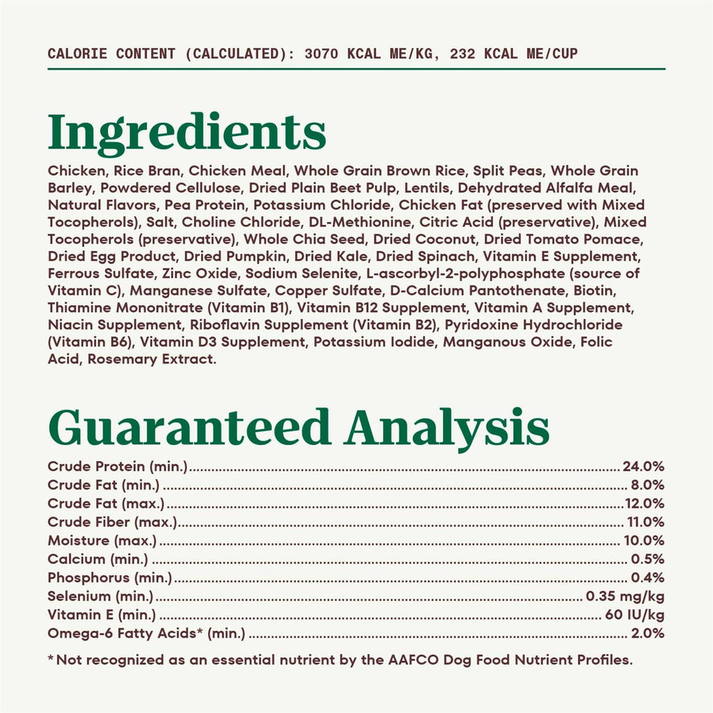 Chicken & Brown Rice Healthy Weight Adult Dry Dog Food Z151