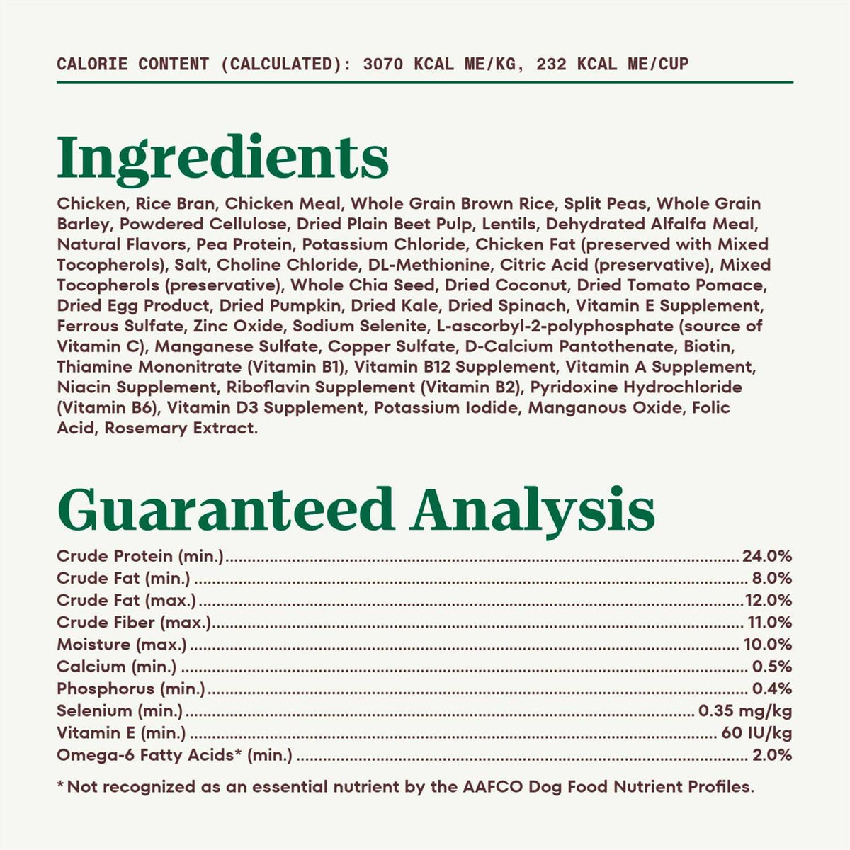 Chicken & Brown Rice Healthy Weight Adult Dry Dog Food Z151