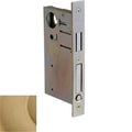 2.5 in. Pocket Door Privacy Mortise Body with Door Pull Satin Brass Black V88150