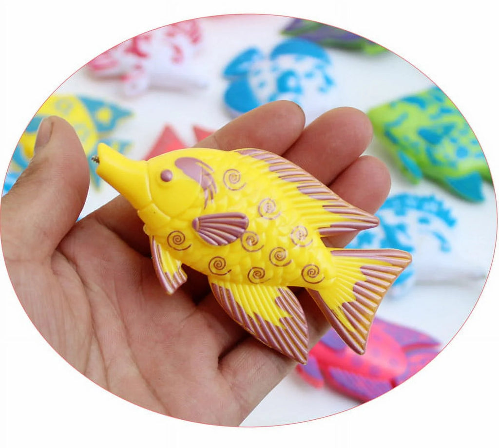 Magnetic Fishing Toy Set with 1 Fishing Rod and 6 Fishes T5881