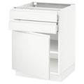 White Base Cabinet with Door and 2 Drawers U42019