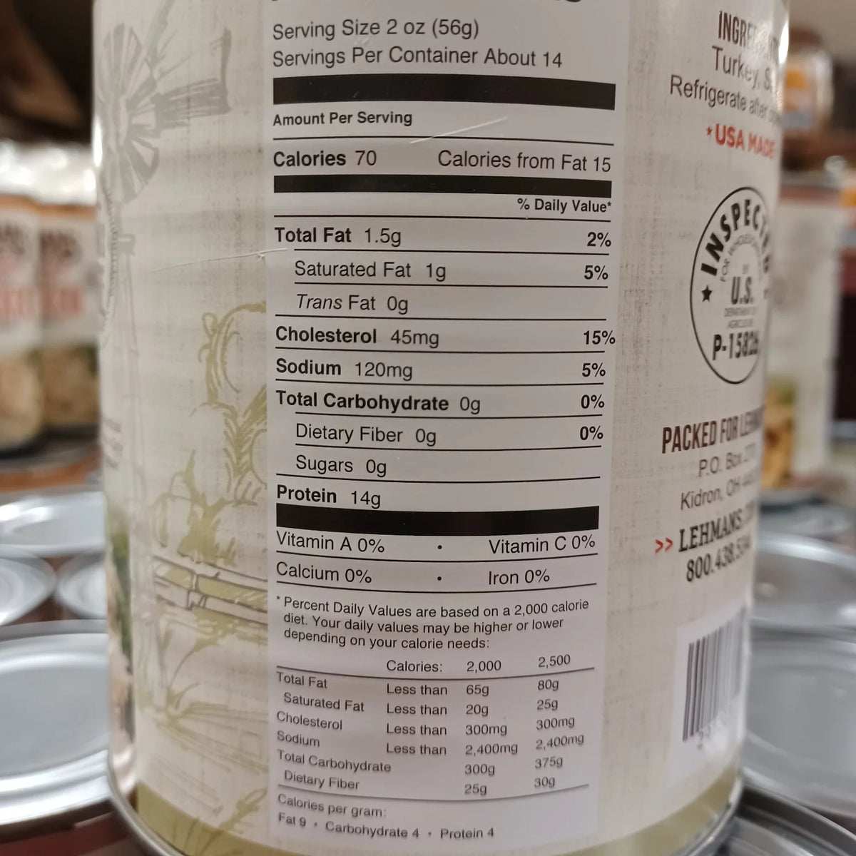 28 Oz Canned Turkey Meat S280486