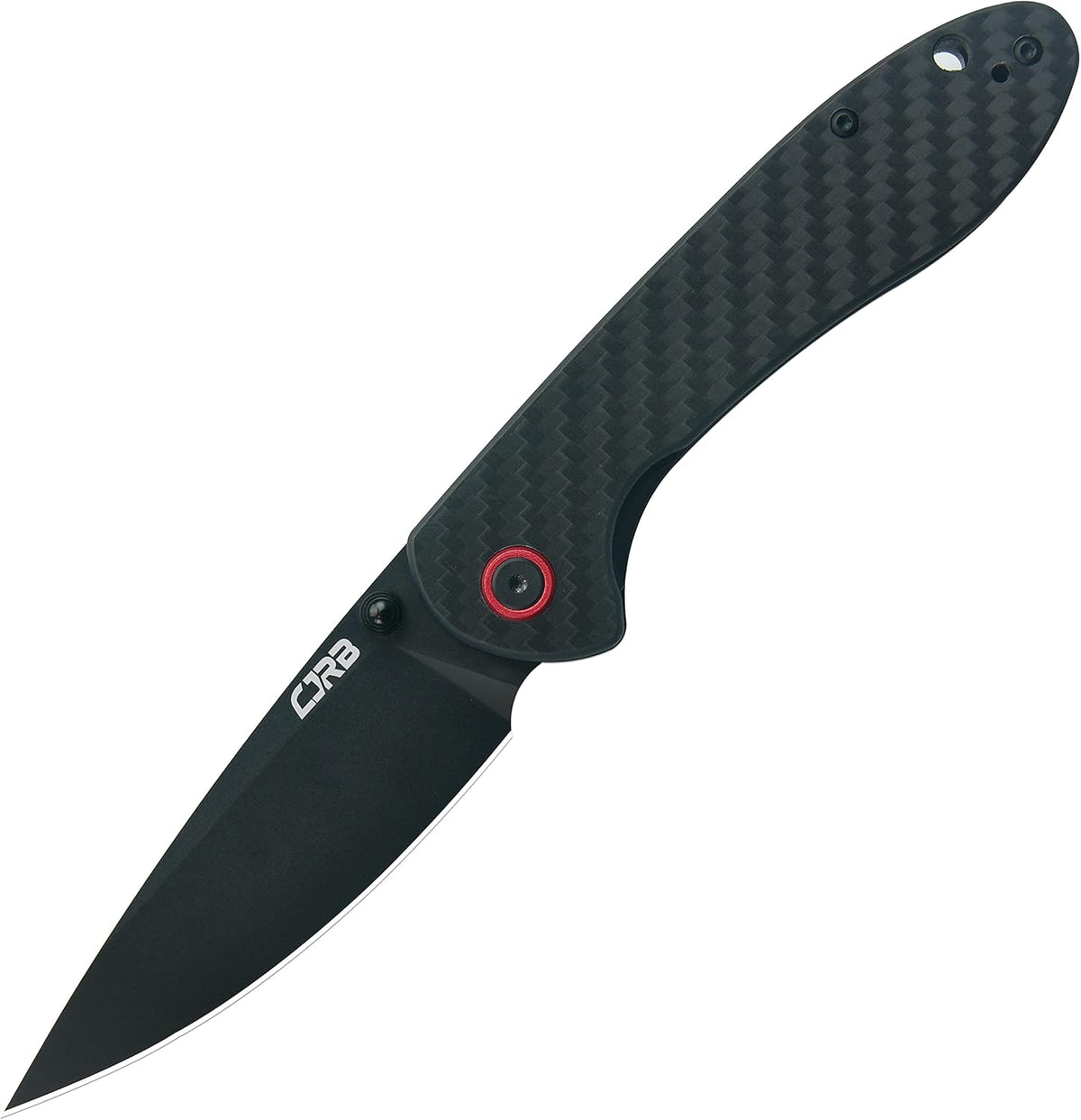 Folding Knife with Black PVD Blade and Carbon Fiber Handle J781748
